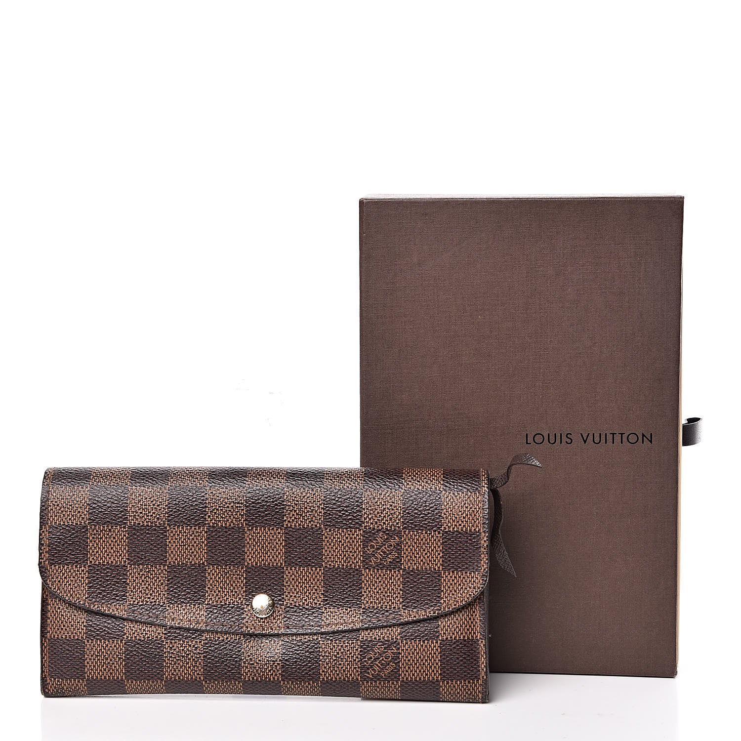Louis Vuitton Damier Ebene Emilie Wallet 13 of 13