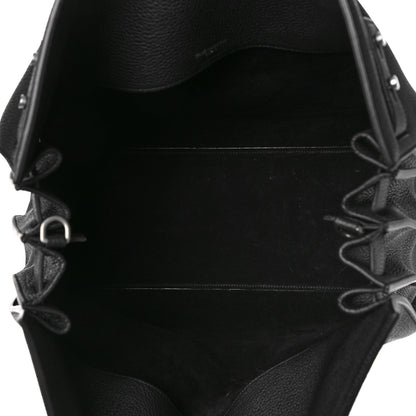 Saint Laurent Grained Calfskin Medium Souple Sac De Jour Black 6 of 9