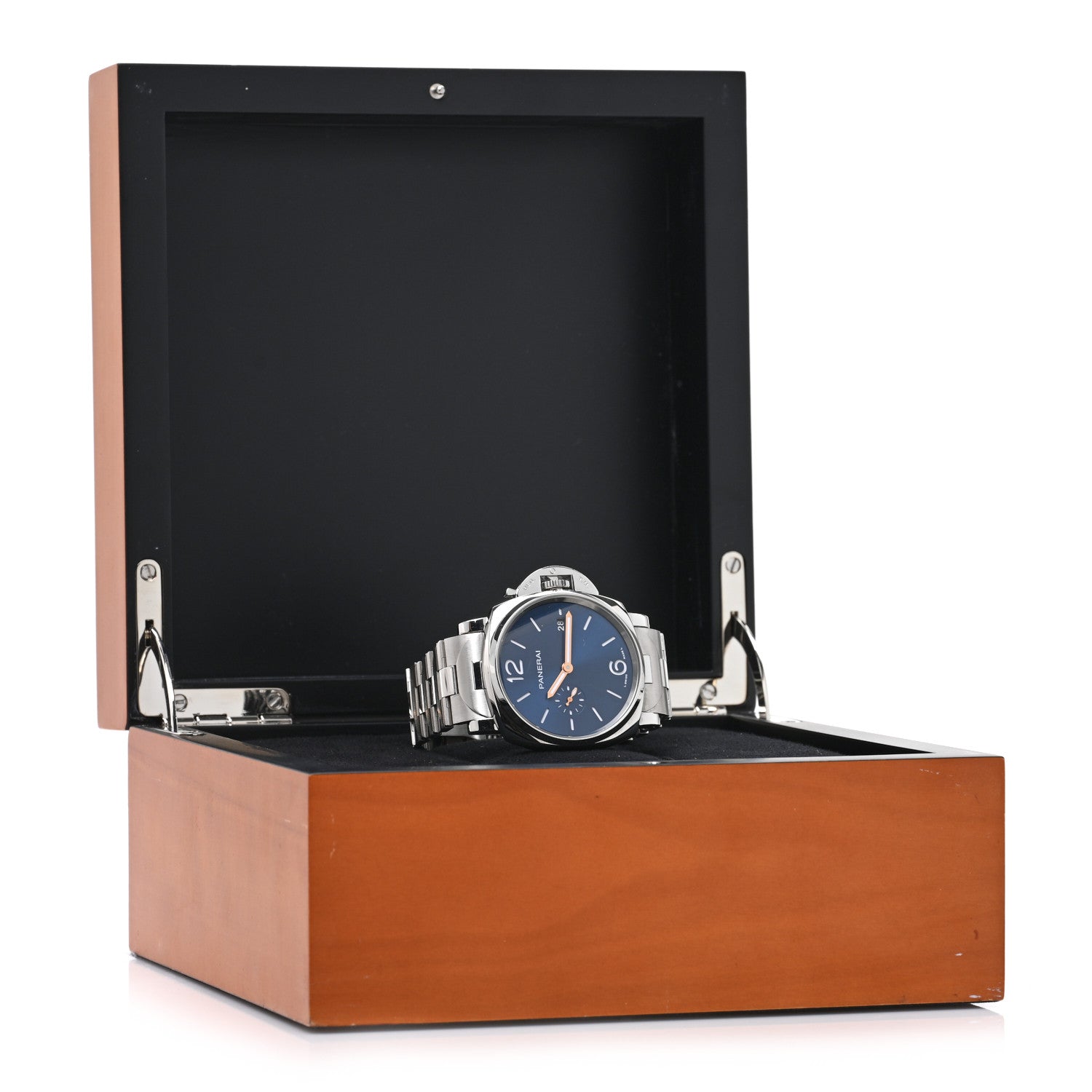 Panerai Stainless Steel 42mm Luminor Due Automatic Watch Blue PAM01124 6 of 6