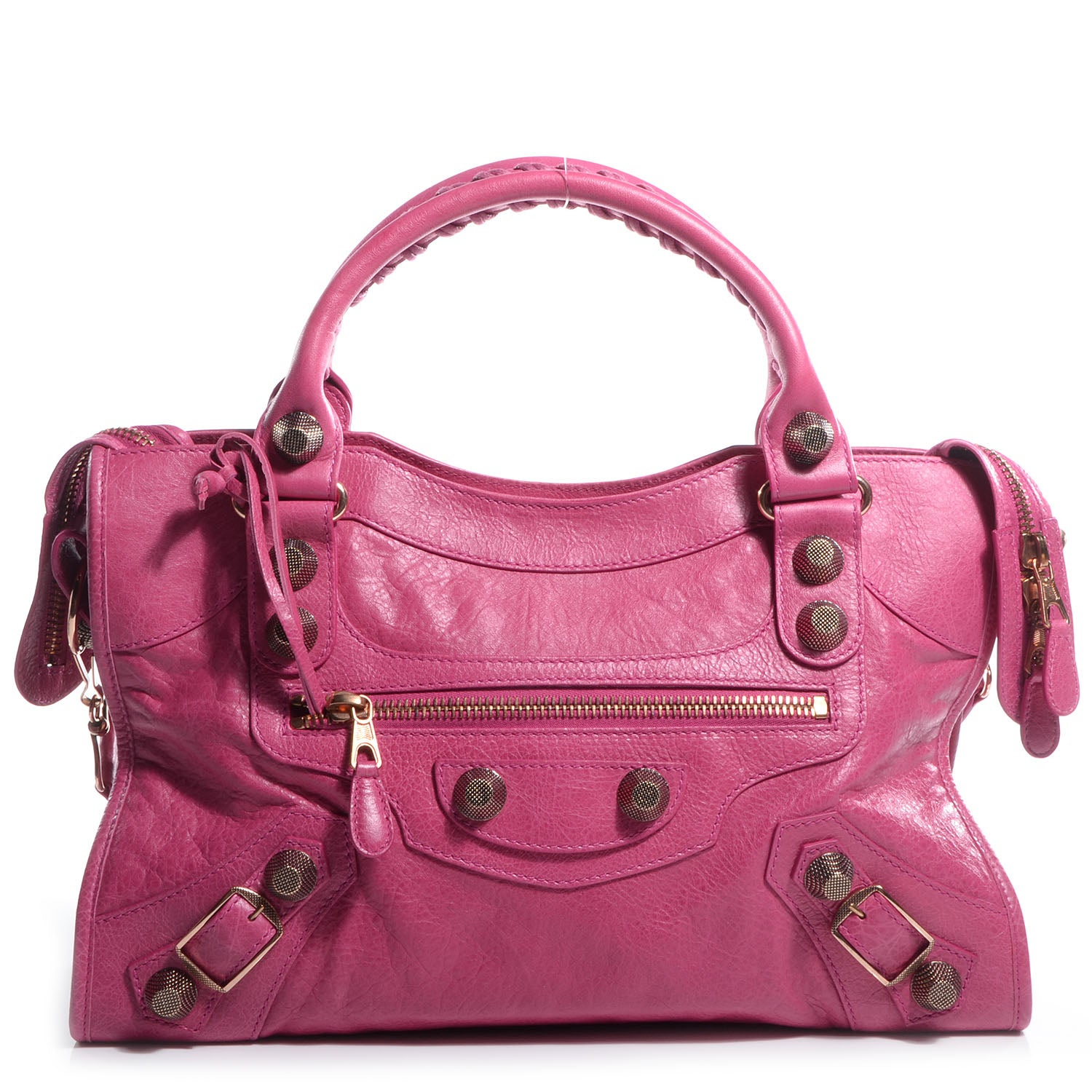 Balenciaga Agneau Giant 21 Rose Gold Hardware City Cyclamen Fucsia 1 of 10