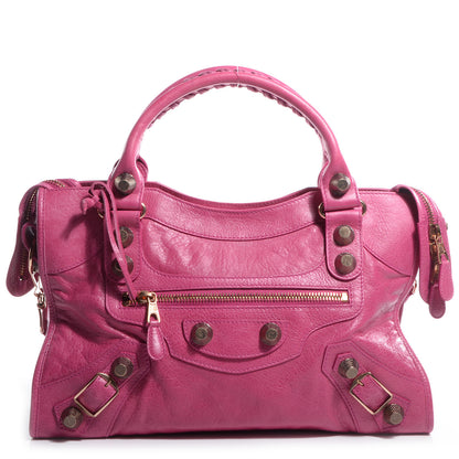 Balenciaga Agneau Giant 21 Rose Gold Hardware City Cyclamen Fucsia 1 of 10