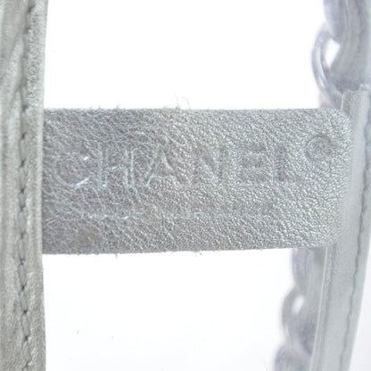 Chanel Vinyl Naked Tote Silver 9 of 10