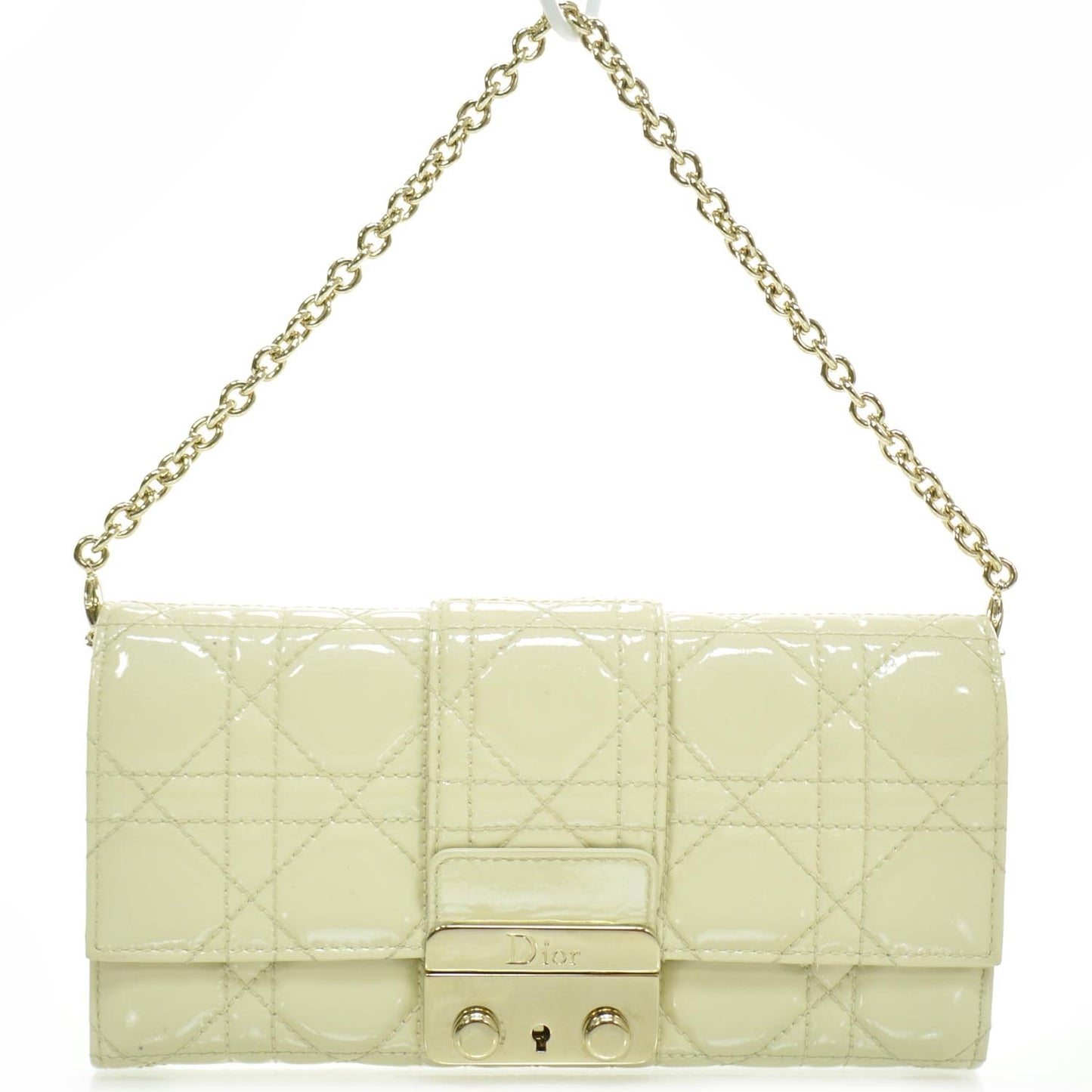 Patent Cannage Shoulder Bag