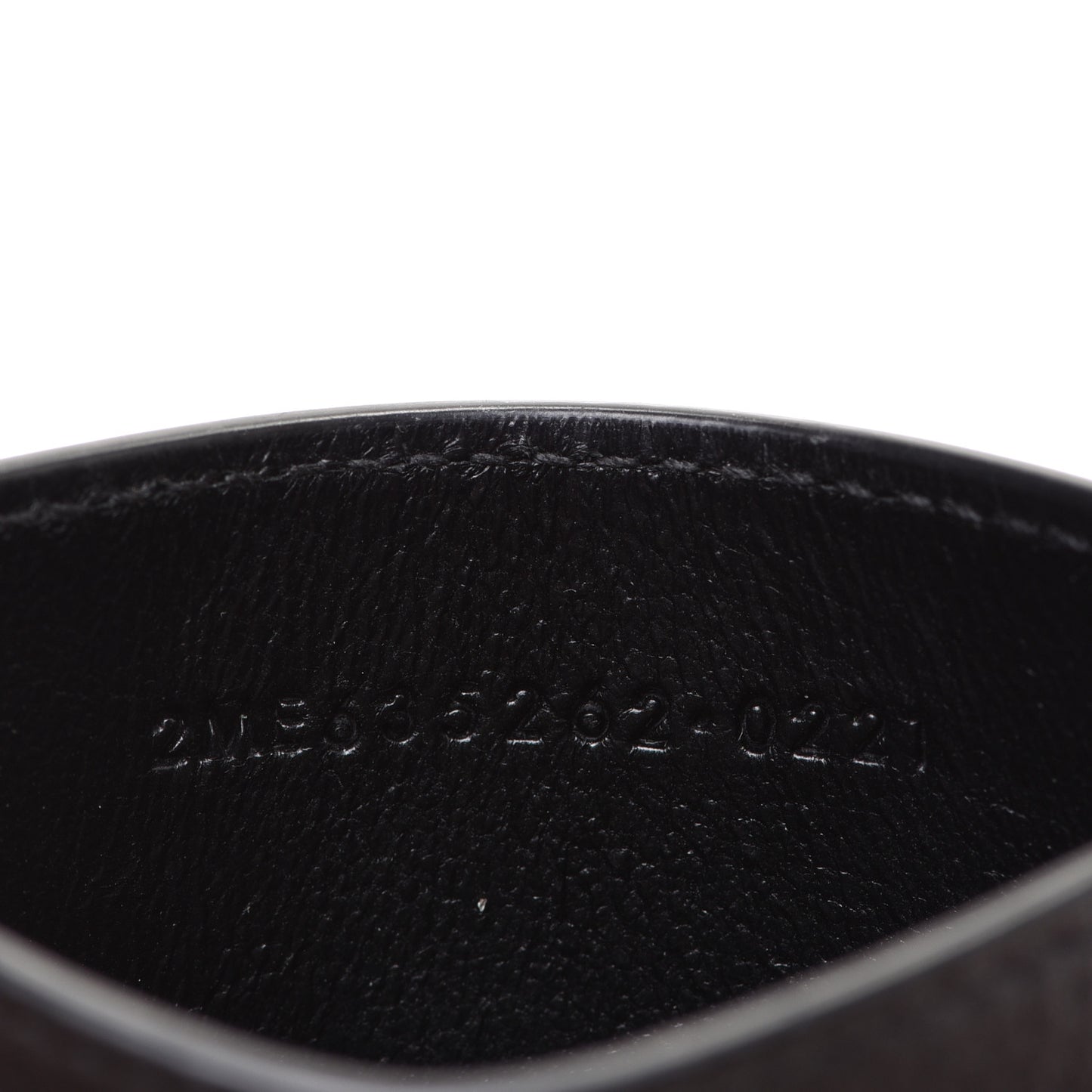 Calfskin Tiny Cassandre Credit Card Case Black