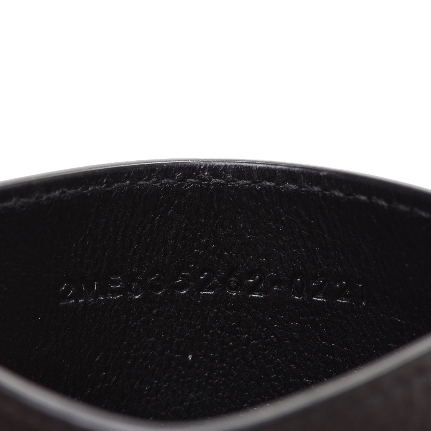 Saint Laurent Calfskin Tiny Cassandre Credit Card Case Black 7 of 8