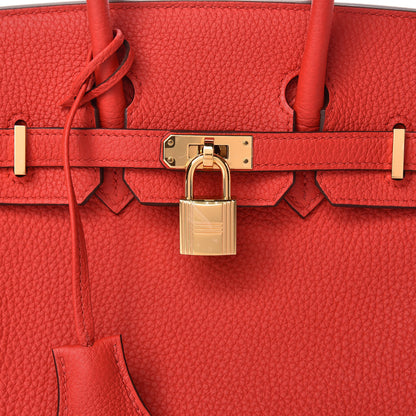 Hermes Togo Birkin 25 Rouge De Coeur 32 of 35