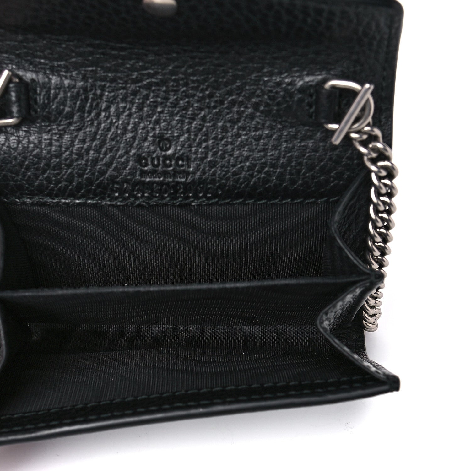 Gucci Calfskin Dionysus Coin Purse Black 5 of 8