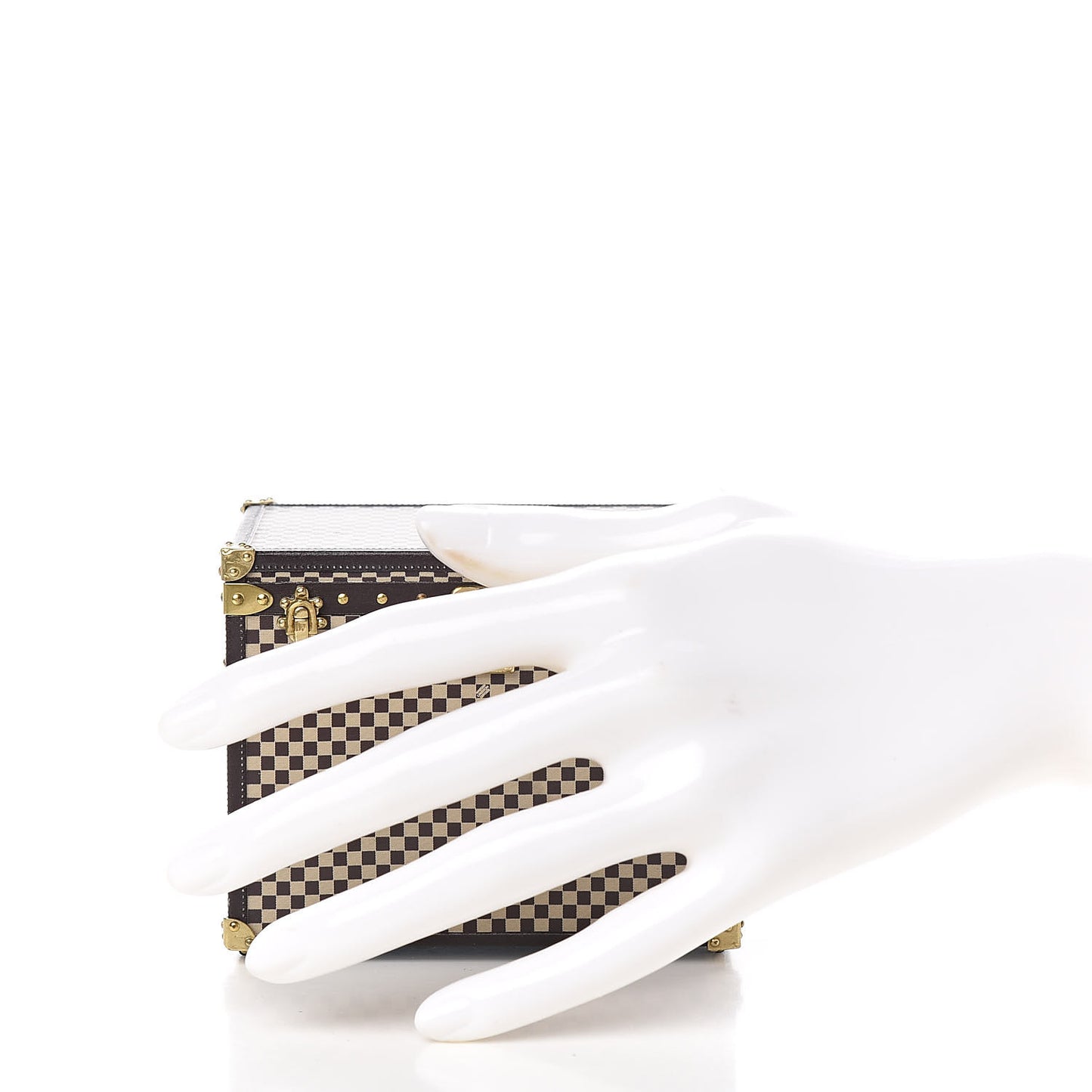 Damier 1895 Ladies Hat Trunk Mini Malle Chapeaux Jewelry Box