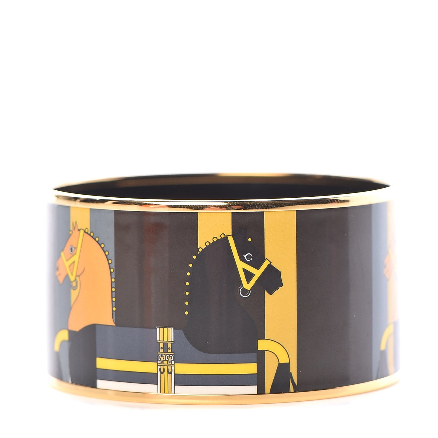 Enamel Printed Nouveau Rocabar Extra Wide Bracelet 62