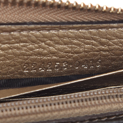 Gucci Monogram Bamboo Tassel Zip Around Wallet Gold 7 of 8