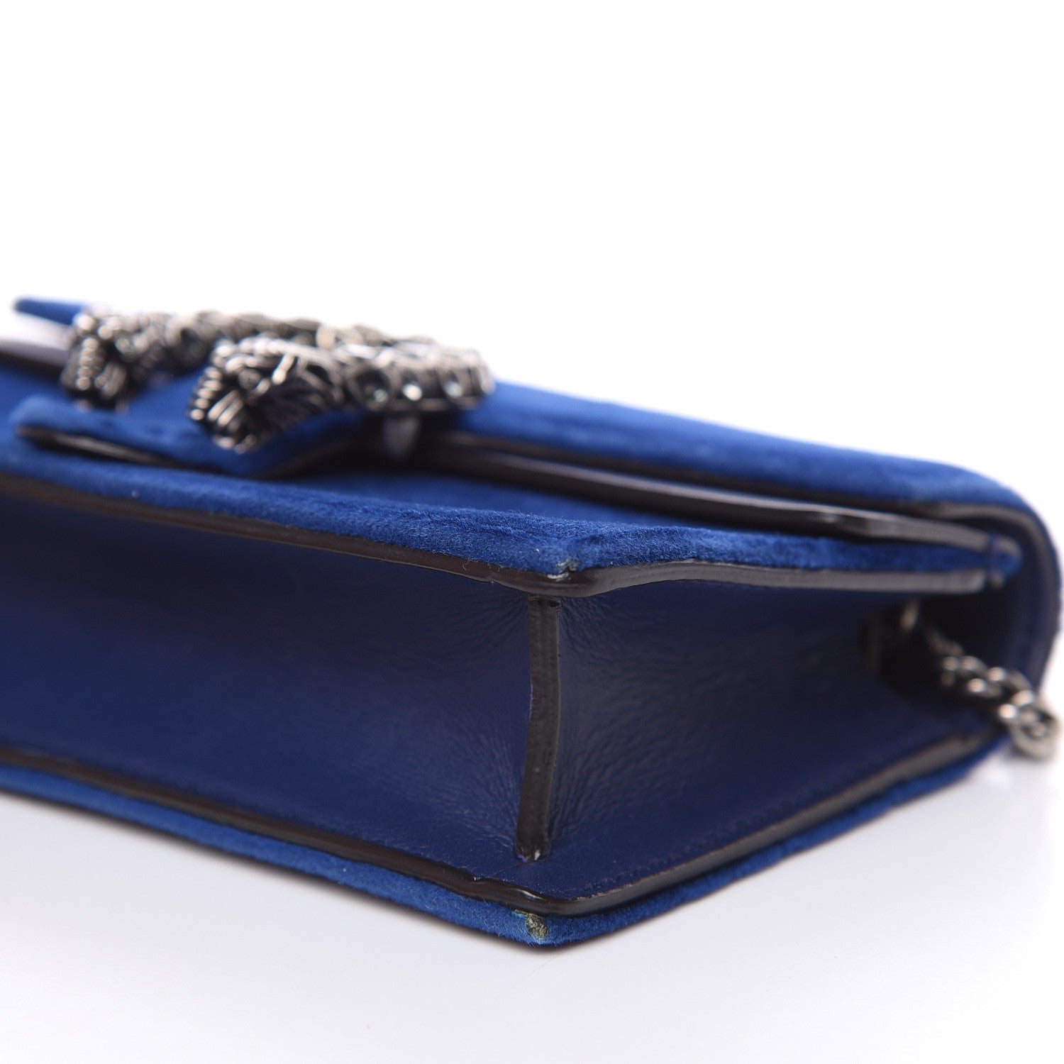 Gucci Velvet Super Mini Dionysus Shoulder Bag Cobalt 10 of 11