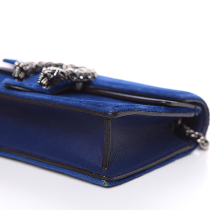 Gucci Velvet Super Mini Dionysus Shoulder Bag Cobalt 10 of 11