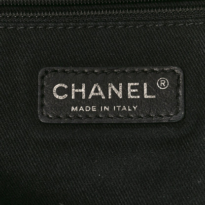 Chanel Canvas Medium Deauville Tote Beige Black 6 of 13