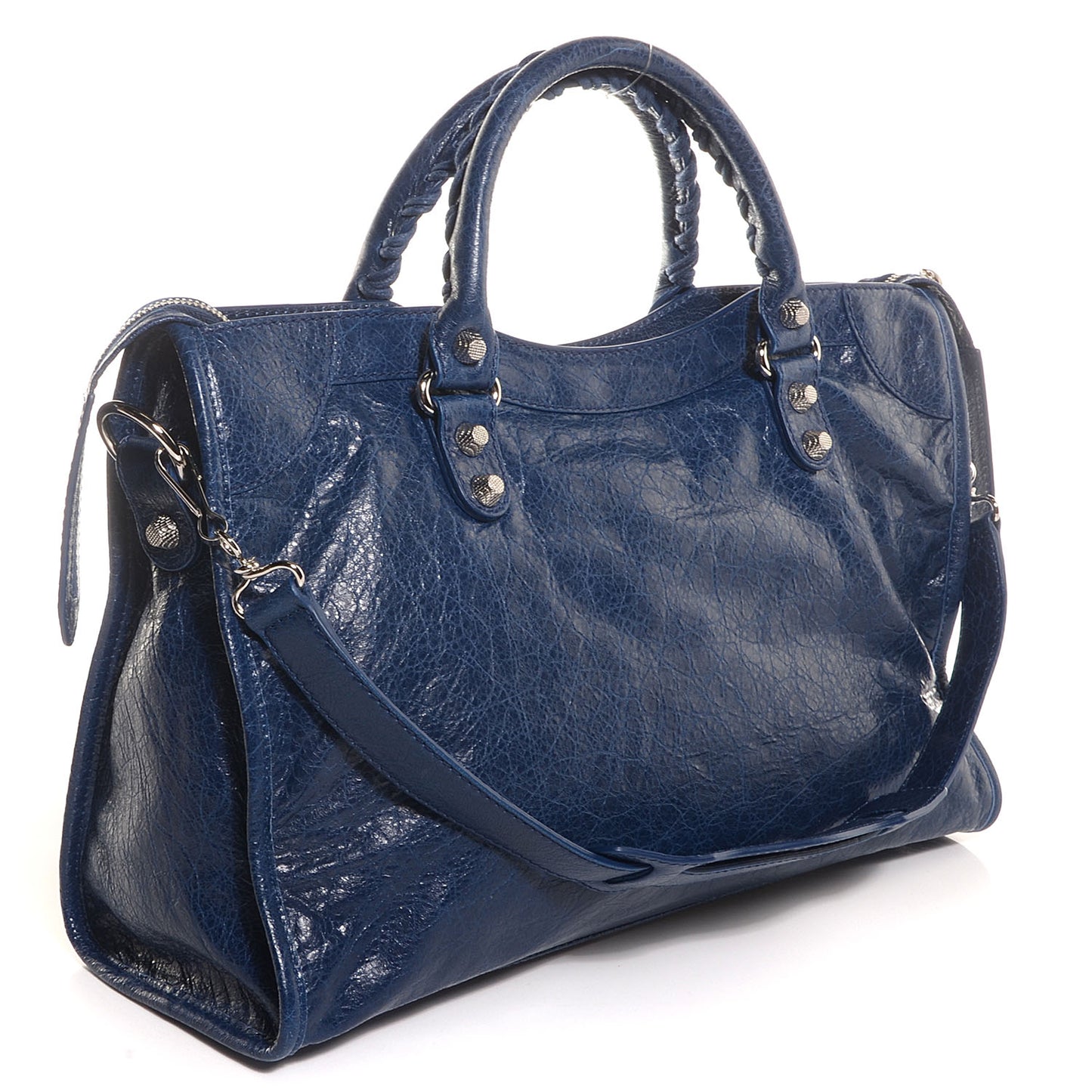 Agneau Giant 12 Silver Hardware City Bleu Mineral Light Bleu Mineral