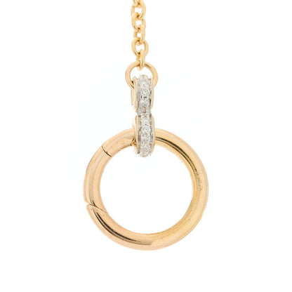 Pomellato 18K Rose White Gold Diamond Amethyst Nudo Lariat Necklace 4 of 7