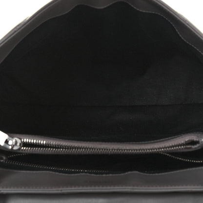 Saint Laurent Calfskin Y Quilted Monogram Medium Loulou Chain Satchel Light Gray 5 of 13