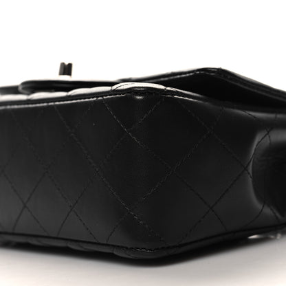 Chanel Lambskin Quilted Mini Rectangular Flap Black 10 of 11