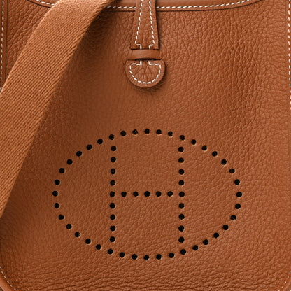 Hermes Taurillon Clemence Evelyne TPM Gold 8 of 11