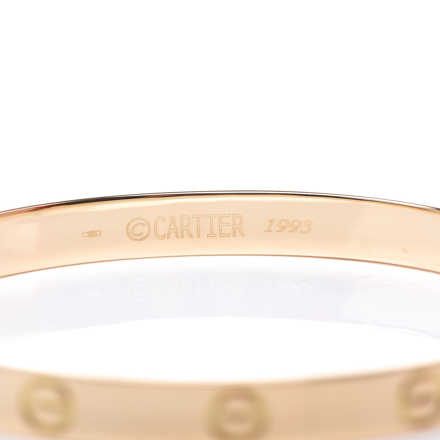 Cartier 18K Yellow Gold LOVE Bracelet 18 5 of 7