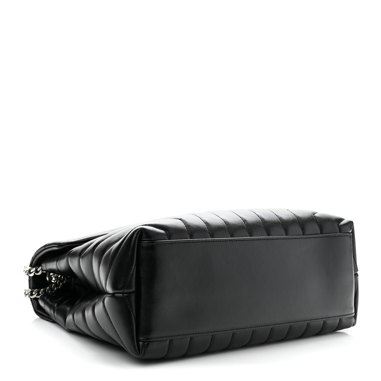 Saint Laurent Calfskin Y Quilted Monogram Medium Loulou Chain Satchel Black 4 of 10