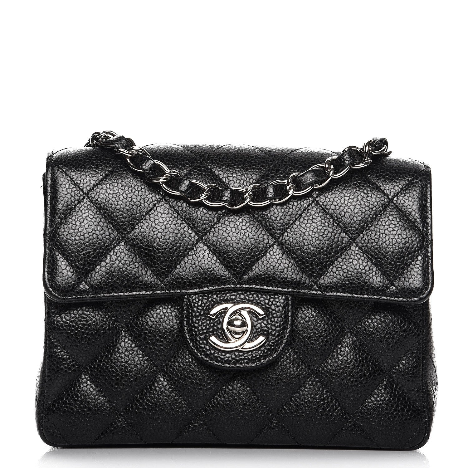 Chanel Caviar Quilted Mini Square Flap Black 1 of 8