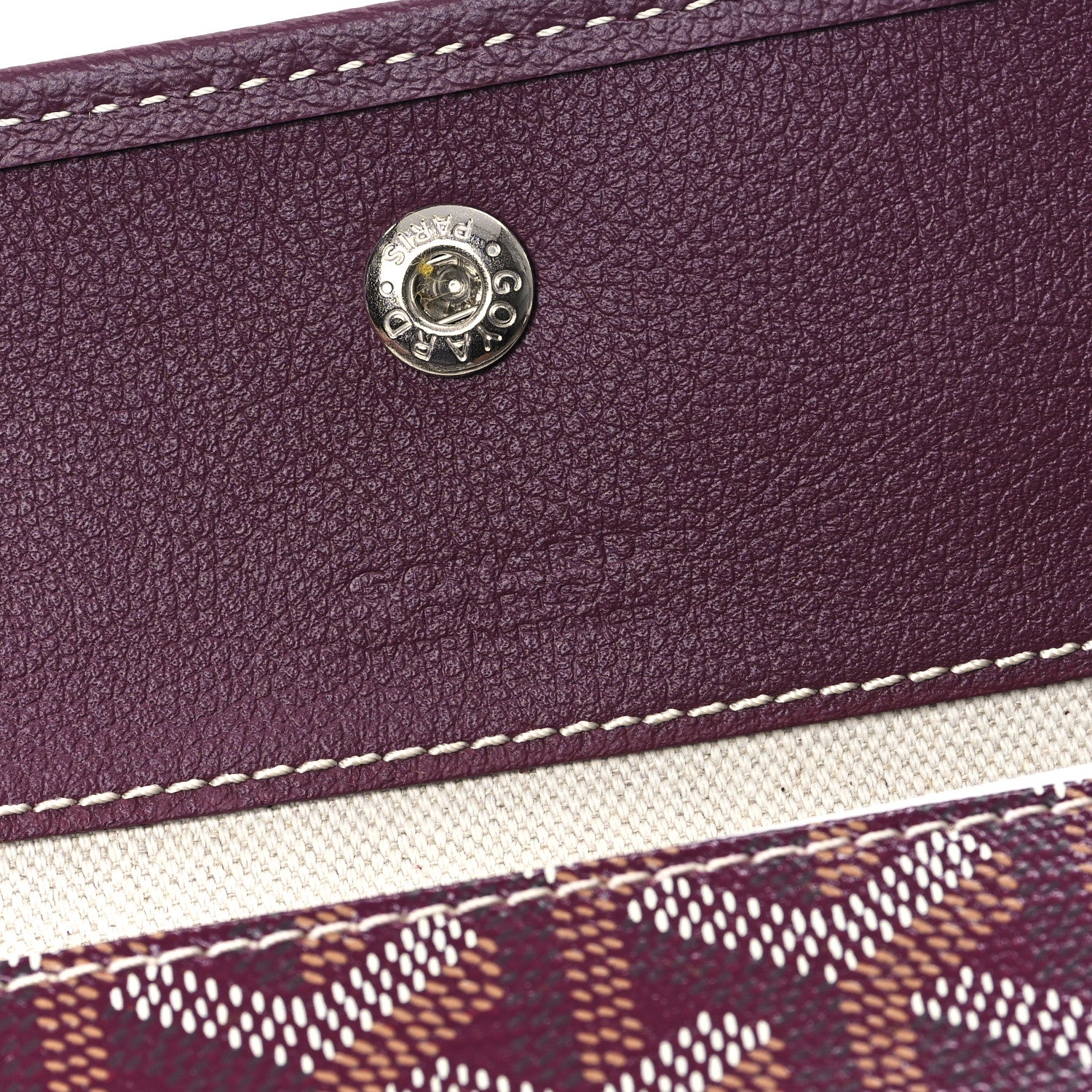 Goyard Goyardine Boheme Hobo Burgundy 7 of 10