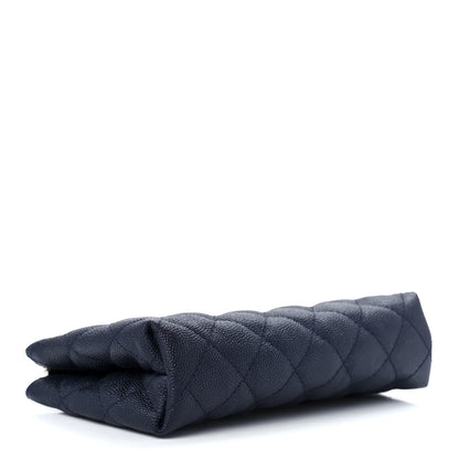 Chanel Caviar Quilted Small Pouch Navy 3 of 12