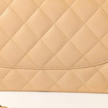 Chanel Caviar Quilted Jumbo Double Flap Beige Clair 13 of 15