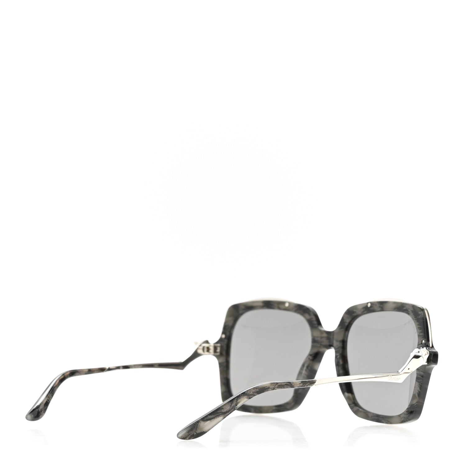 Cartier Metal Panthère de Cartier Square Sunglasses Grey 4 of 9