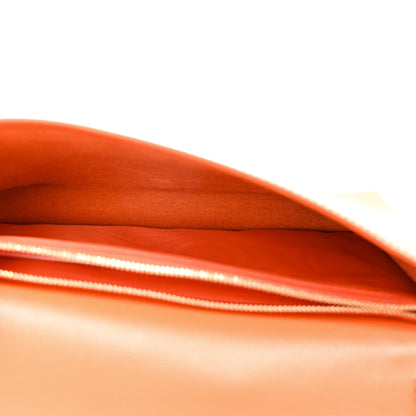 Gucci Azalea Calfskin Enamel Horsebit 1955 Wallet On Chain Deep Orange 5 of 11