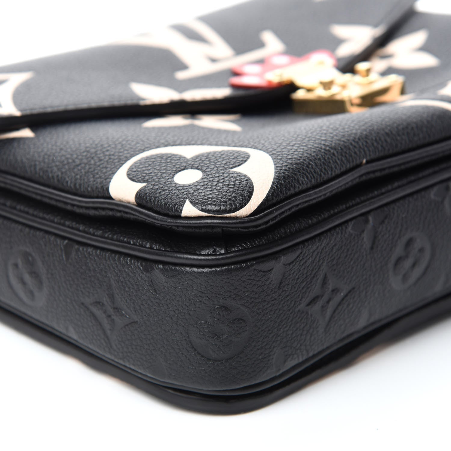 Louis Vuitton Empreinte Monogram Giant Crafty Pochette Metis Black Creme 6 of 10