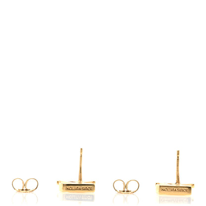 Louis Vuitton Metal LV Iconic Earrings Gold 3 of 5