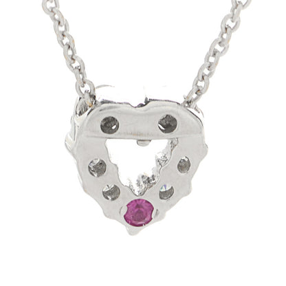 Roberto Coin 18K White Gold Diamond Tiny Treasures Heart Pendant Necklace 6 of 7