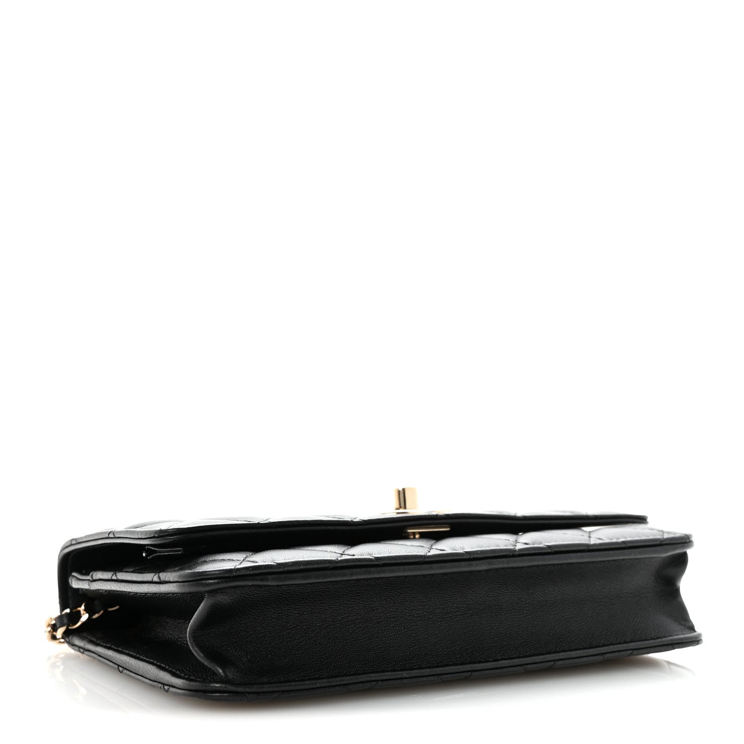 Chanel Lambskin Quilted Trendy CC Wallet On Chain WOC Black 4 of 12