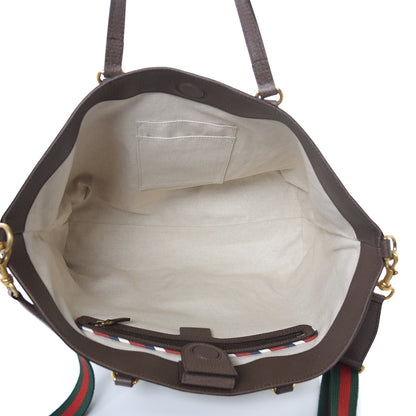 Gucci Soft GG Supreme Monogram Courrier Medium Crossbody Tote Beige New Acero 6 of 13