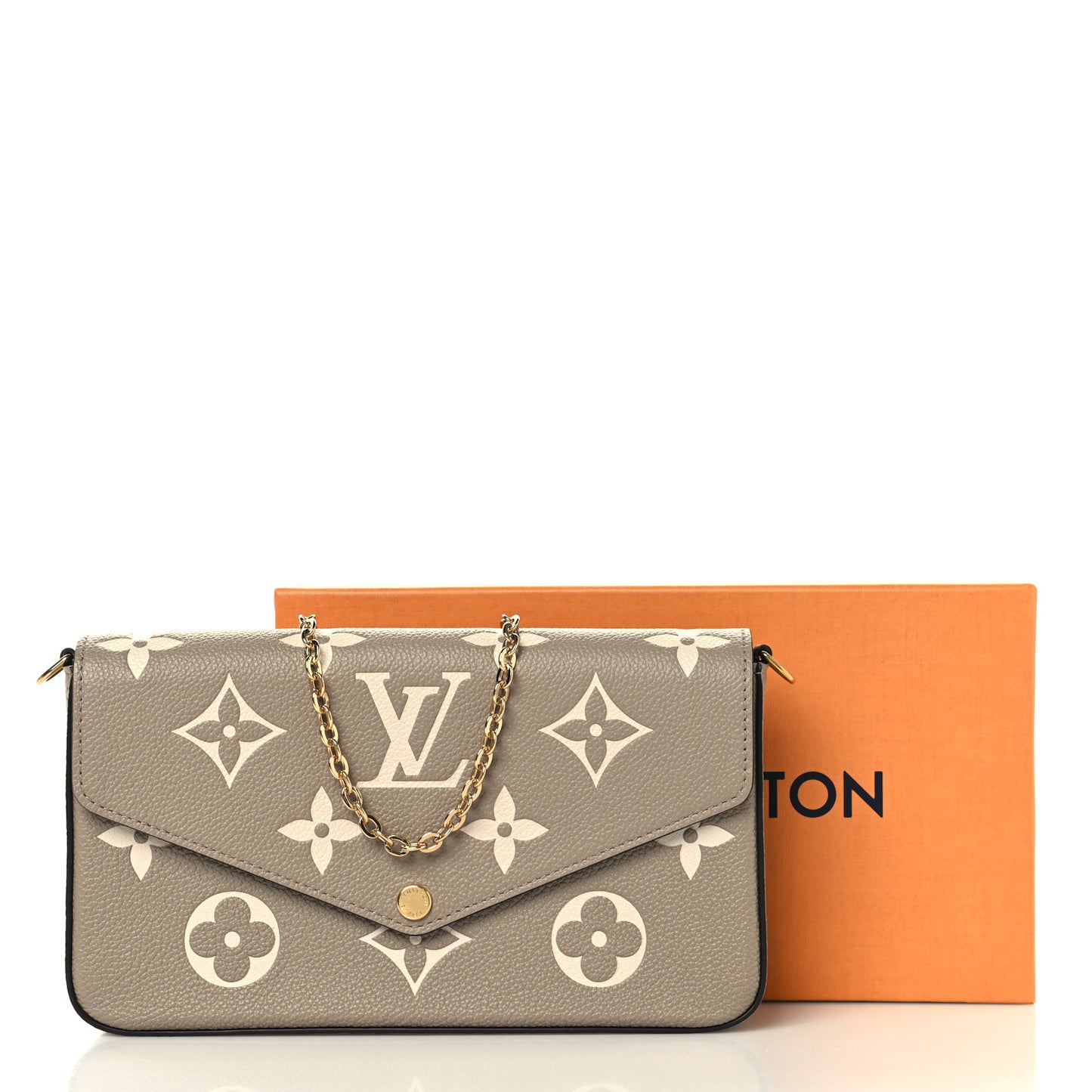 Empreinte Monogram Giant Felicie Pochette Tourterelle Creme