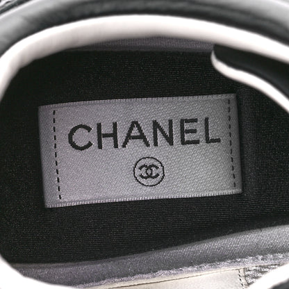 Chanel Calfskin CC Sneakers 40 Black 7 of 9