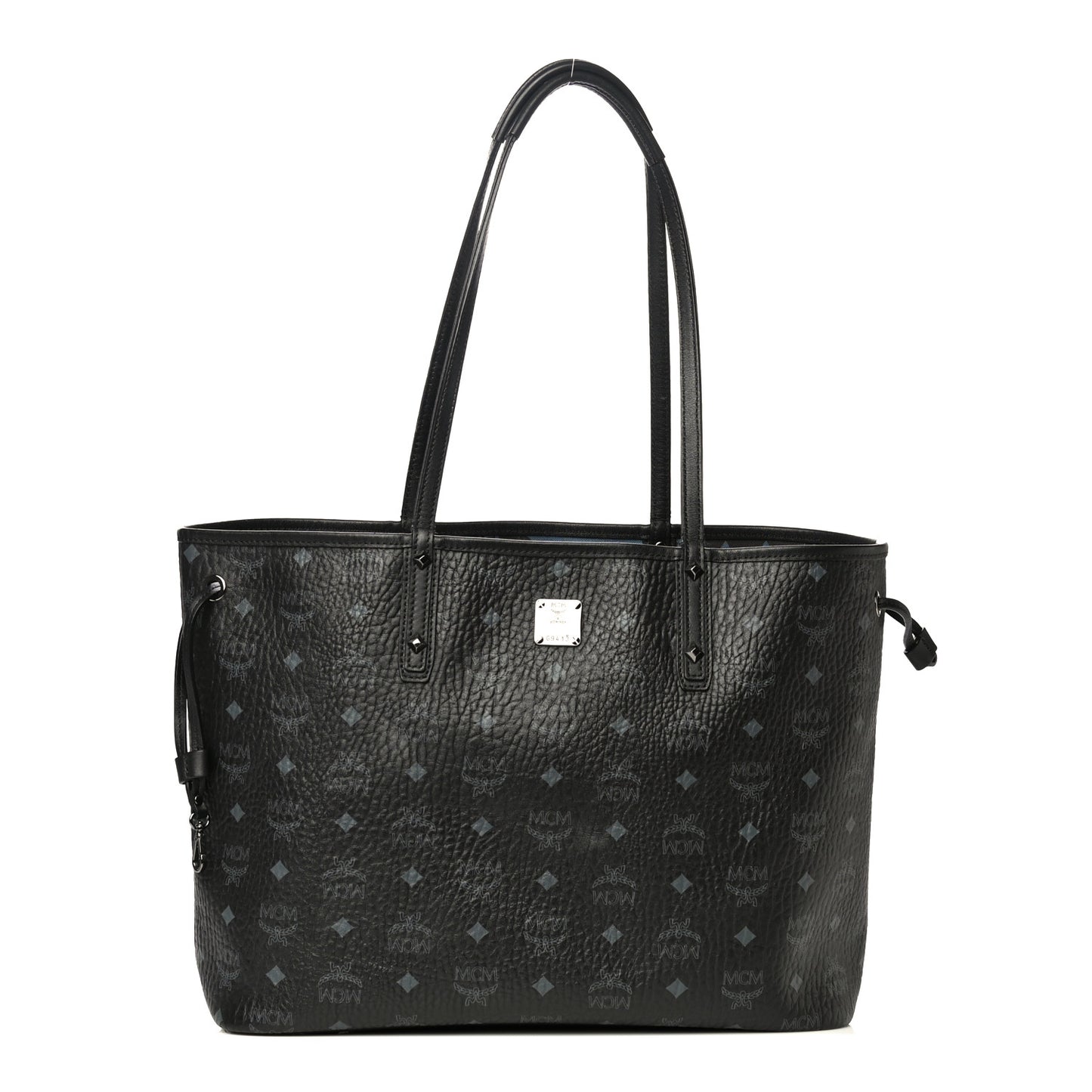 Visetos Medium Reversible Shopper Tote Black