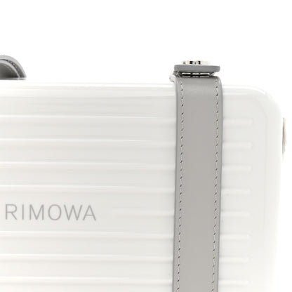 Rimowa Gloss Polycarbonate Personal Cross-Body Bag White Grey 8 of 11