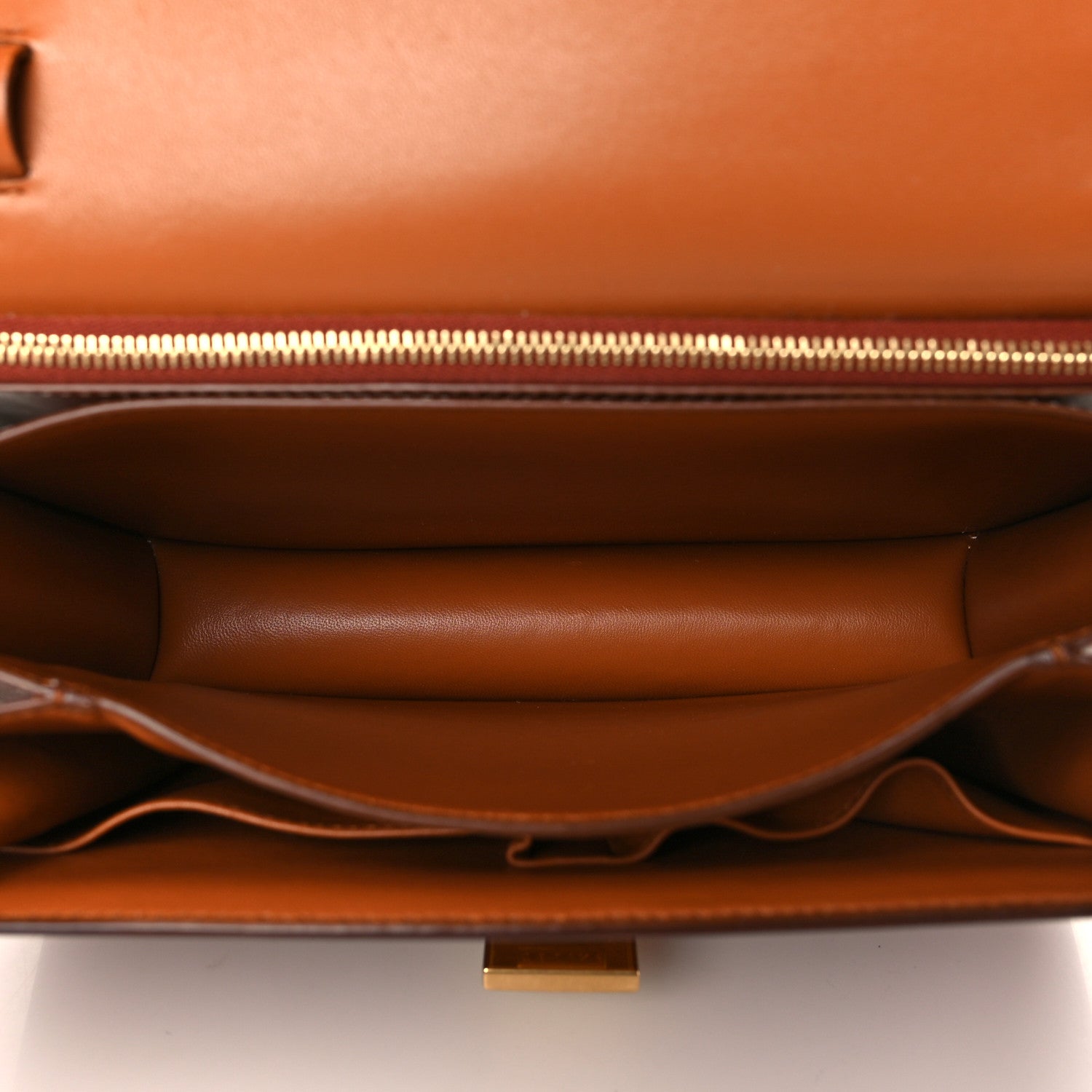 Celine Natural Calfskin Medium Classic Box Flap Bag Tan 5 of 9