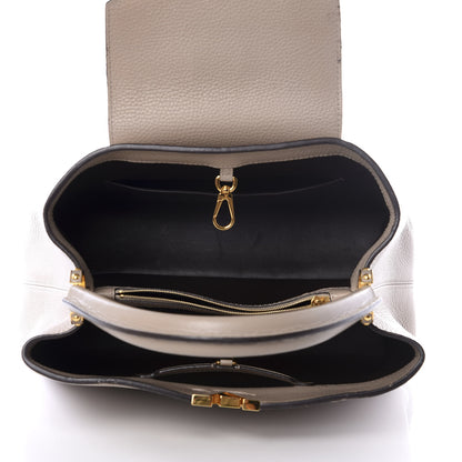 Louis Vuitton Taurillon Capucines MM Galet 4 of 10