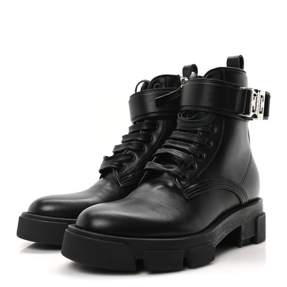 Givenchy Calfskin Combat Boots 35 Black 4 of 9