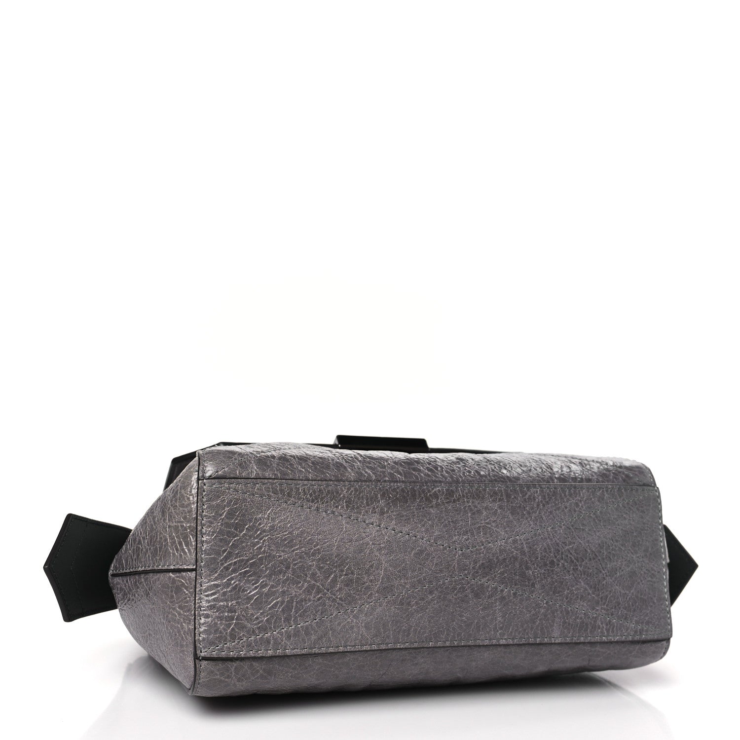 Givenchy Creased Patent Calfskin Flap Pearl Grey 4 of 8