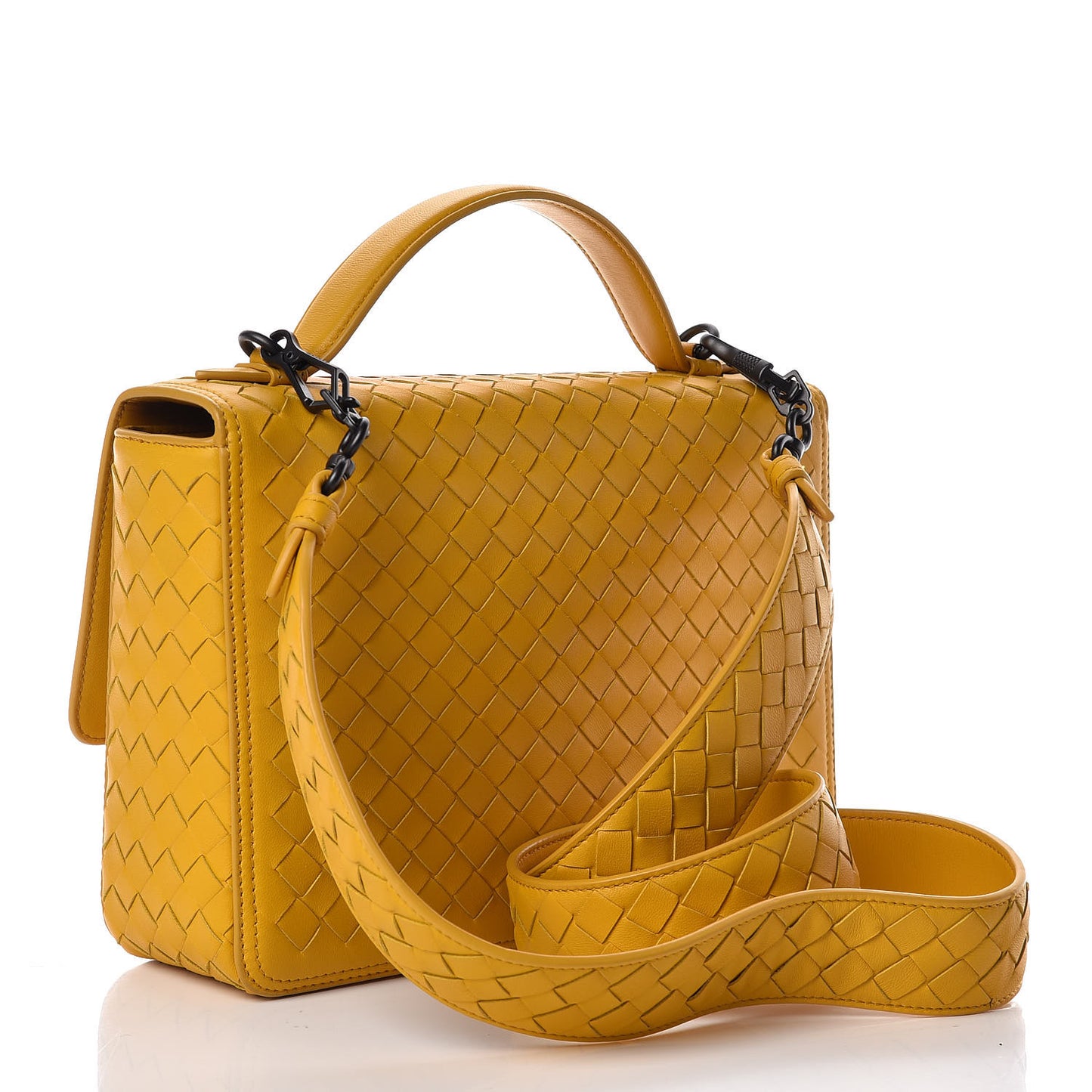 Nappa Intrecciato Alumna Bag Butterscotch