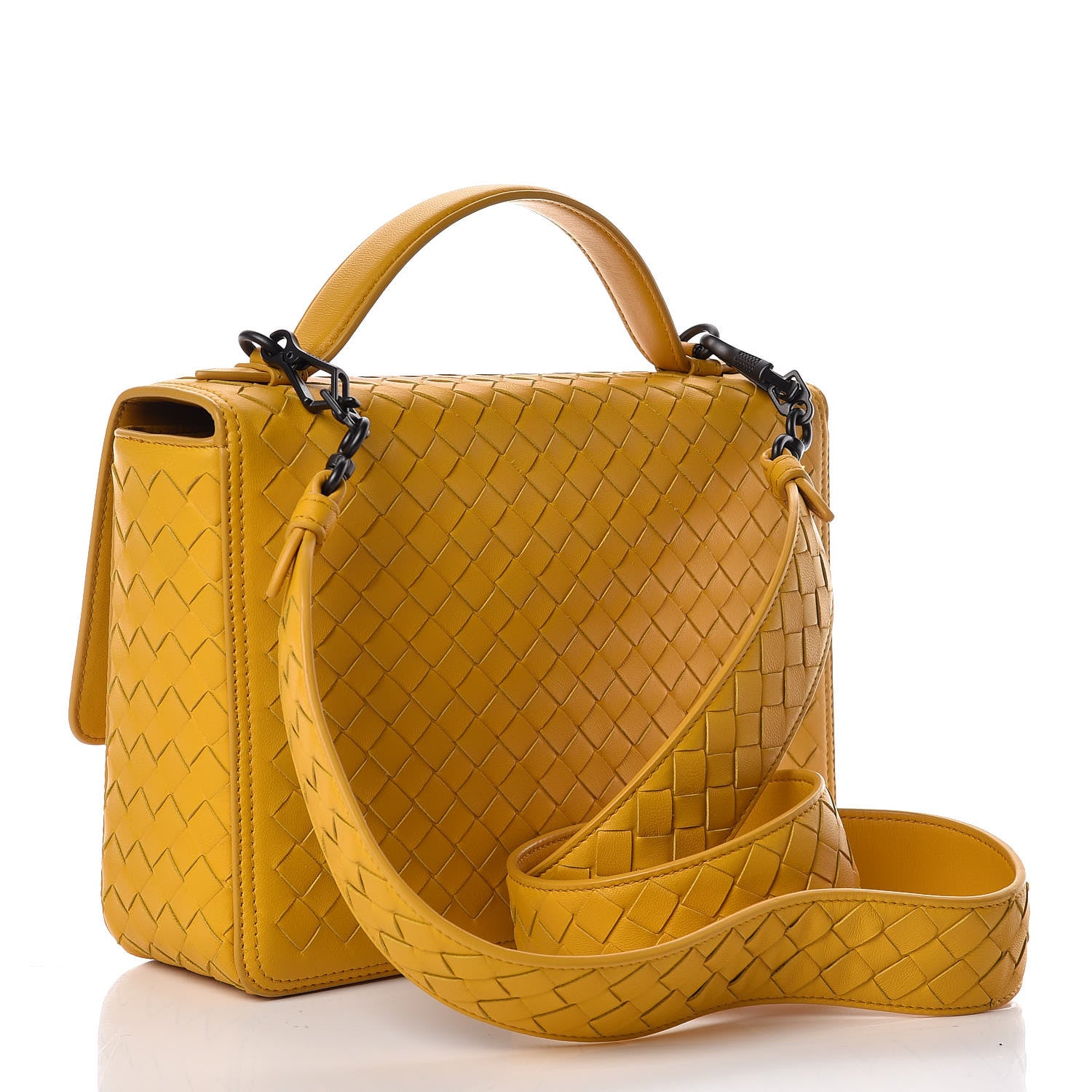 Bottega Veneta Nappa Intrecciato Alumna Bag Butterscotch 3 of 9