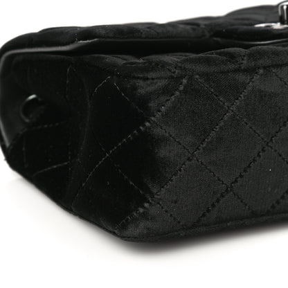 Chanel Velvet Quilted Mini Rectangular Flap So Black 8 of 15