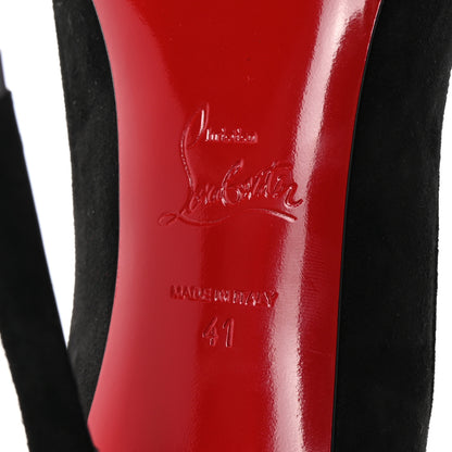 Christian Louboutin Veau Velours Dolly 100 Pumps 41 Black 7 of 9
