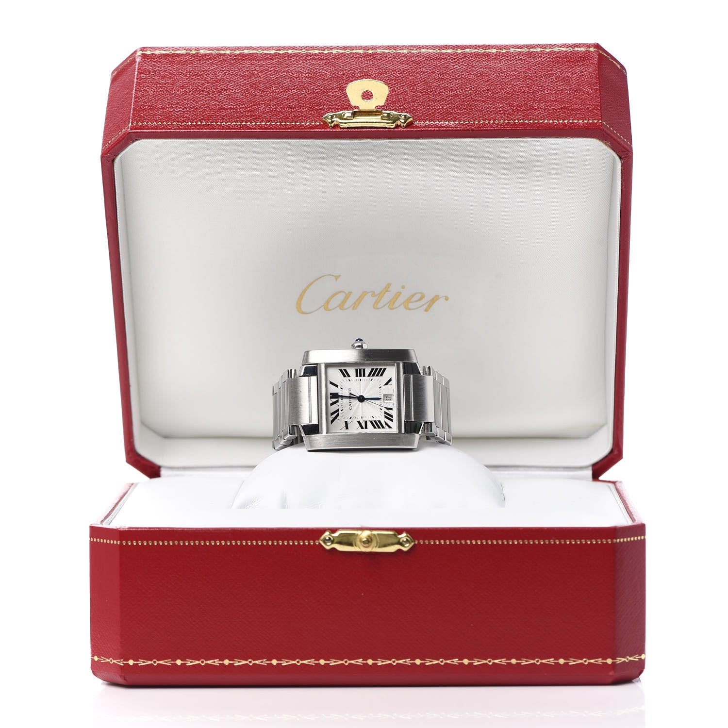 Cartier Stainless Steel 28mm Tank Francaise Automatic Watch 6 of 6