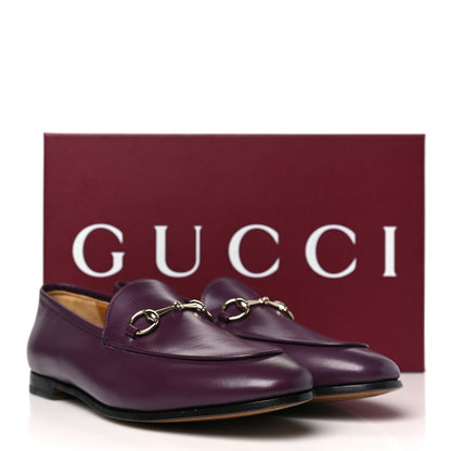 Gucci Calfskin Womens Jordaan Horsebit Loafers 38.5 Rosso Ancora 10 of 10