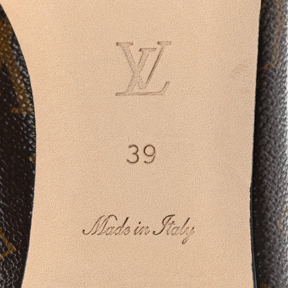 Louis Vuitton Monogram Lambskin Patent Joy Ballerina Flats 39 Black 6 of 8